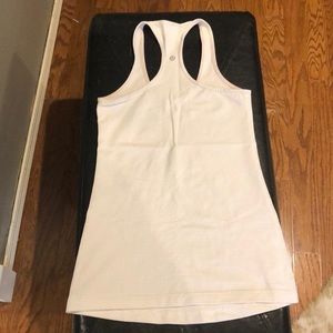 Lululemon creme racerback tank top